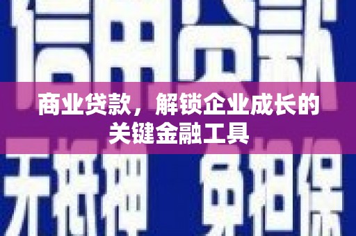 北海新区商业贷款，解锁企业成长的关键金融工具