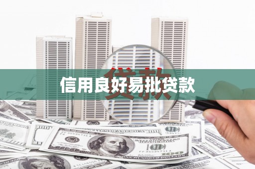 北海新区信用良好易批贷款