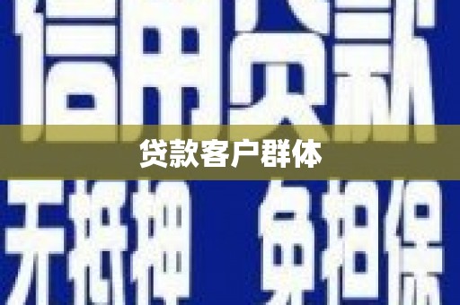 北海新区贷款客户群体