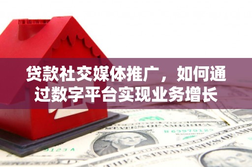 北海新区贷款社交媒体推广，如何通过数字平台实现业务增长