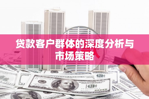 北海新区贷款客户群体的深度分析与市场策略