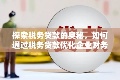 北海新区探索税务贷款的奥秘，如何通过税务贷款优化企业财务