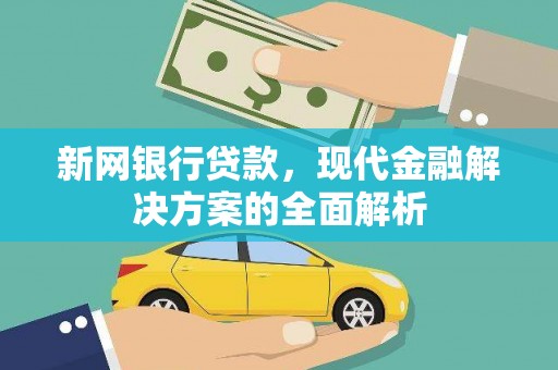 北海新区新网银行贷款，现代金融解决方案的全面解析