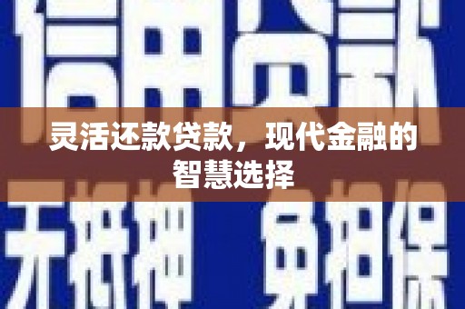 北海新区灵活还款贷款，现代金融的智慧选择