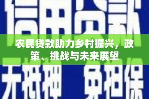 北海新区农民贷款助力乡村振兴，政策、挑战与未来展望
