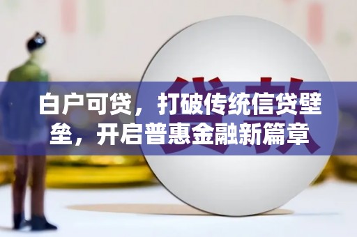 北海新区白户可贷，打破传统信贷壁垒，开启普惠金融新篇章